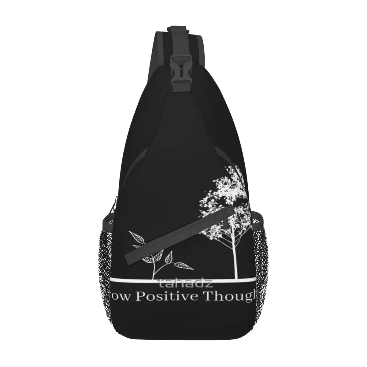 

Нагрудная сумка с позитивными мыслями, модная, из полиэстерной ткани, для путешествий, хороший подарок на заказ