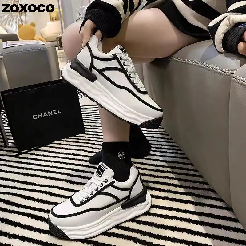 2022 Women Casual Shoes Fashion Summer Casual White Shoes  Platform Flat Shoes Sneakers Flat Mujer Shoes Women Casual Shoe