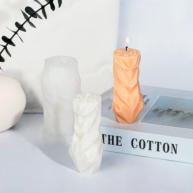 

Home Decor Geometric rhombic column Aromatic Wax Candles Christmas Decoration Room Decor Christmas Decoration 2023 Novelties