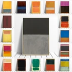 Абстрактные геометрические винтажные фотообои Mark Rothko с рисунком стен, интерьерные картины, декор для гостиной