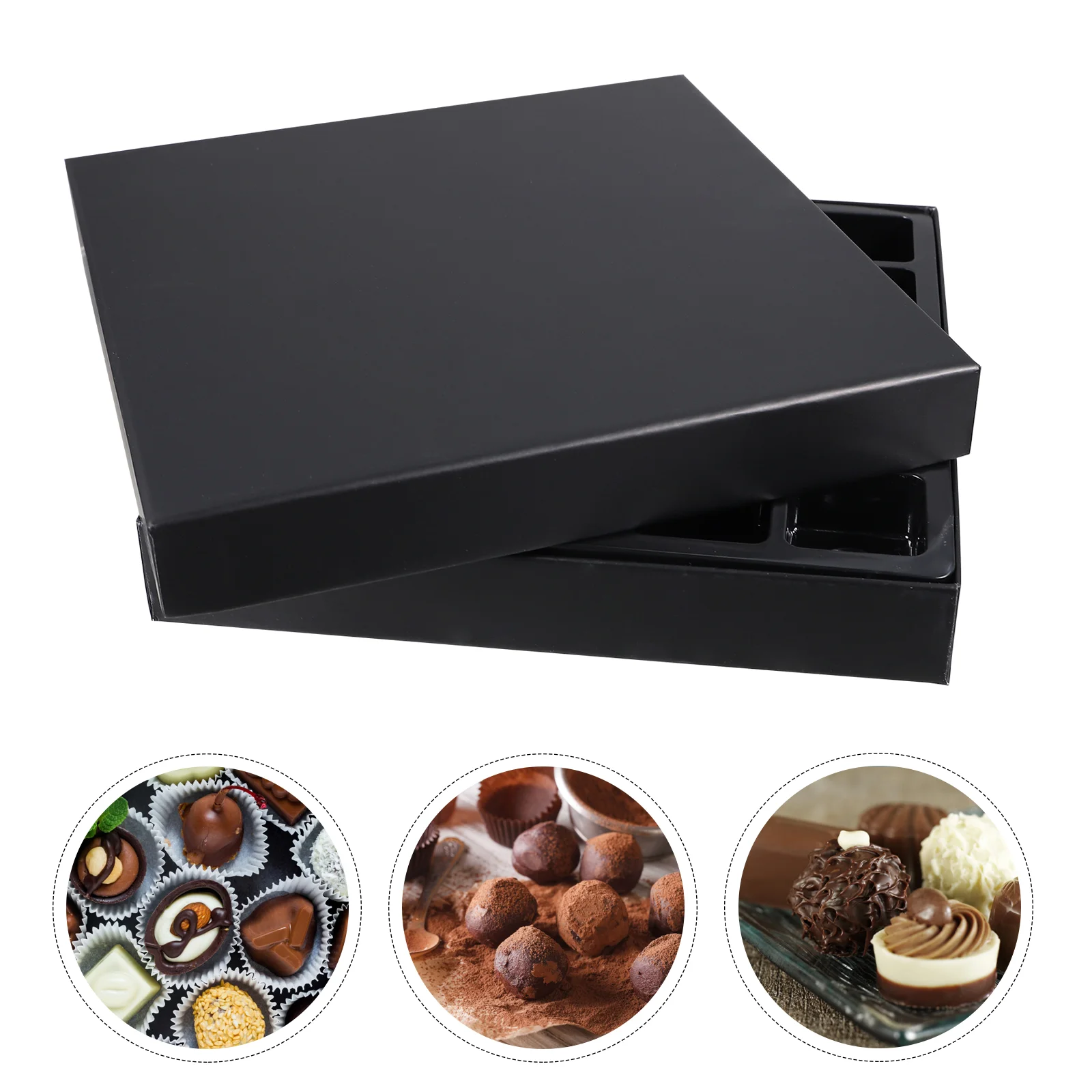 Packing Box Deluxe Chocolate Container Elegant Candy Boxes with Interior Holder Bar Dubai Storage Paper Cups Truffle