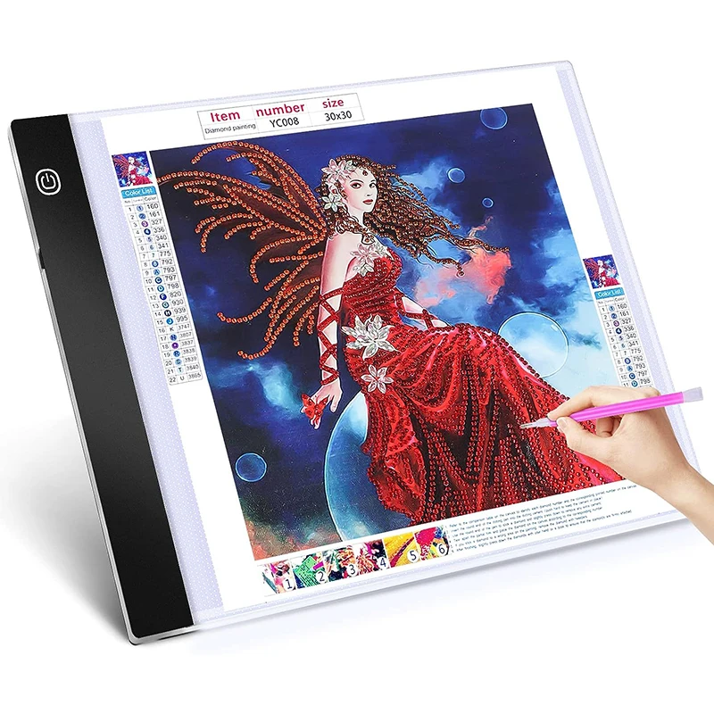 

New A3/A4/A5 Three Level Dimmable Led Light Pad Drawing Board Pad Tracing Light Box Eye Protection Easier for Diamond Painting