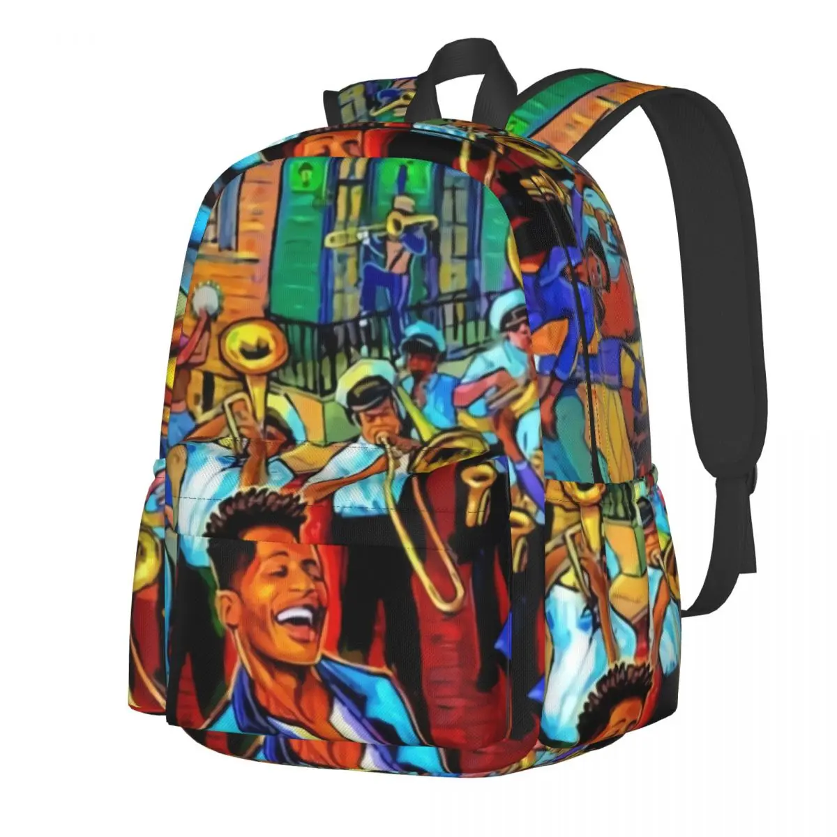 

Funny Jazz Festivals Backpack Gril Jazz 2022 Fest Breathable Backpacks Polyester Aesthetic School Bags College Design Rucksack