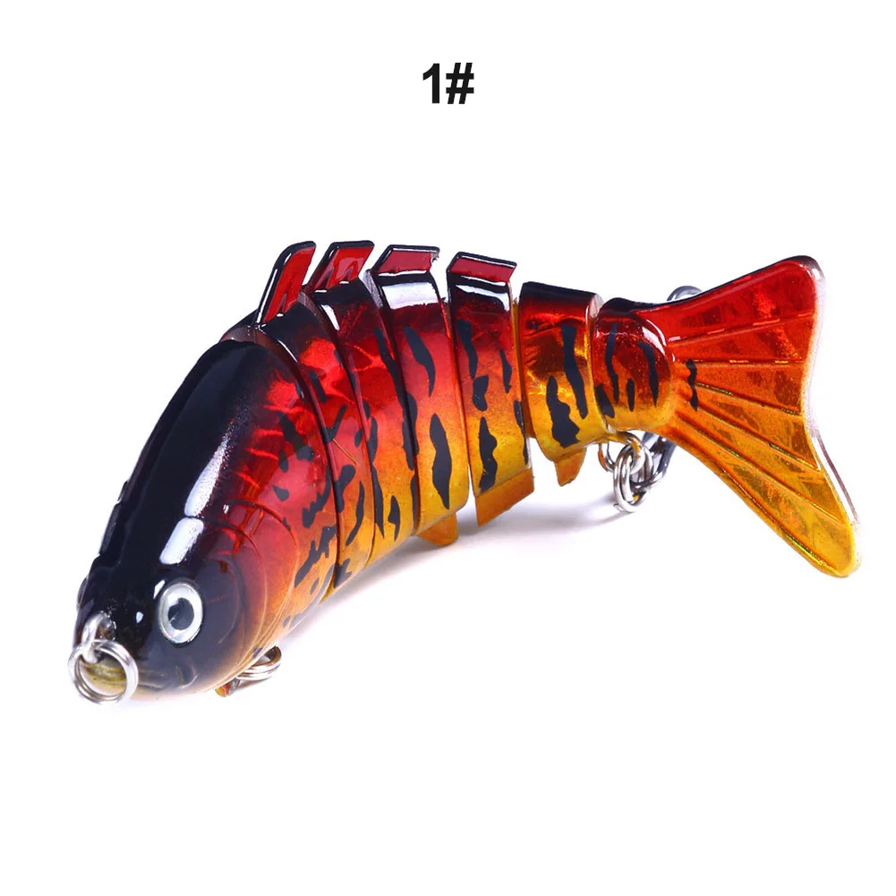 

10cm Fish Luya Bait 7-section Multi Segmented Fish Dropped And Sank Hard Bait Plastic Artificial Baits Fishing Tackle