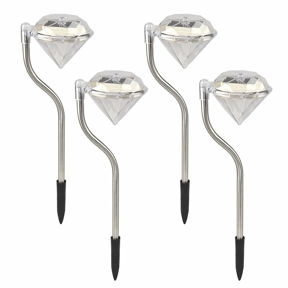 

Yard Stainless Lights Lamp Solar Decoractive Lawn Steel Pathway Spotlight Solar Outdoor Garden Waterproof Light