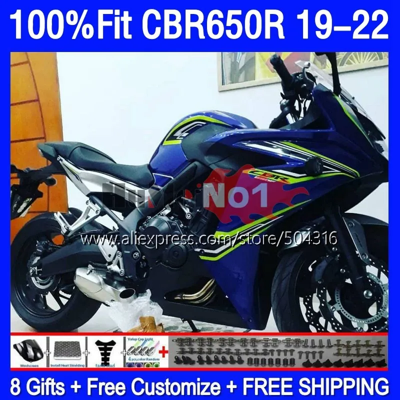 

OEM Корпус для HONDA CBR650R CBR 650R 650 CBR-650 CBR650 R 19 20 21 22 179MC.26 CBR-650R 2019 2020 2021 обтекатель синий зеленый