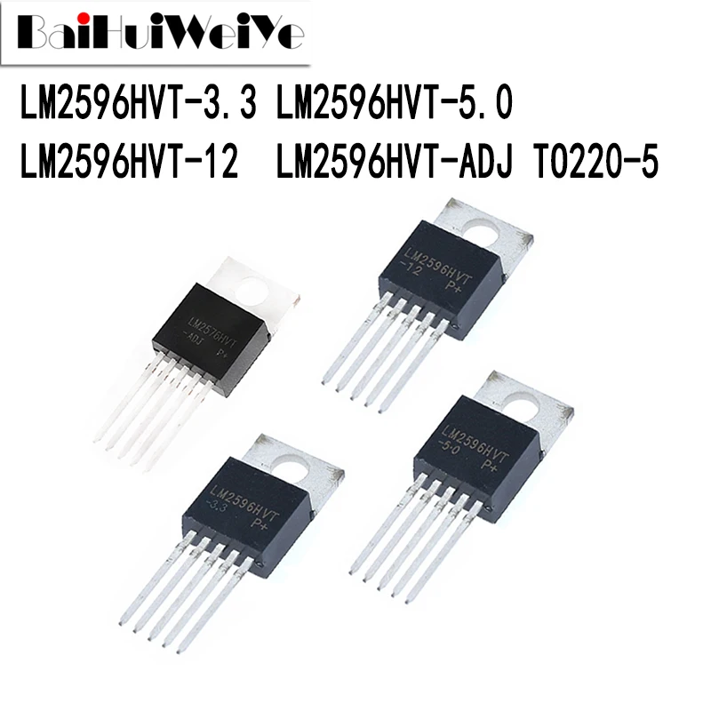 10 шт., модель LM2596, модель LM2596HVT, стандартная идентификация от-220 до-220-5, чип регулятора напряжения