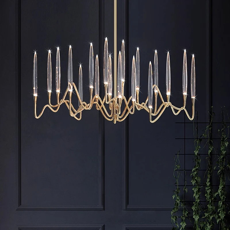 

2023 Modern Luxury Light LED Crystal Chandelier Tree Branch Wedding Decoration Lamp For Dining Room Bedroom Winfordo IN STOCK