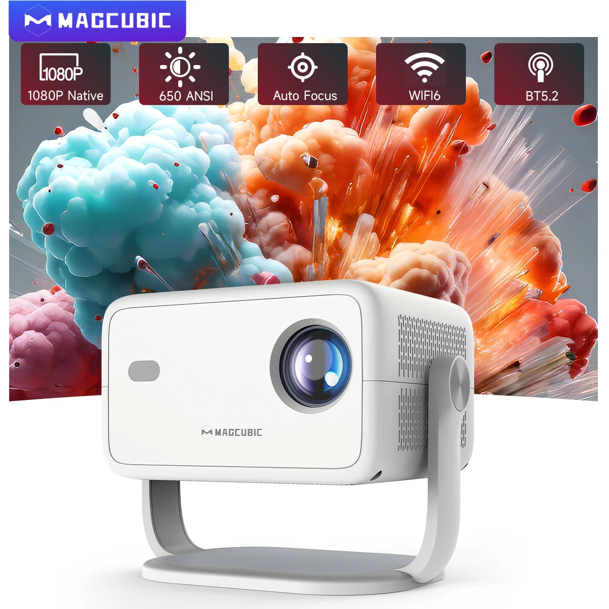 Проектор Magcubic 4K Android11 L018 650ANSI с автофокусом и Keystone ...