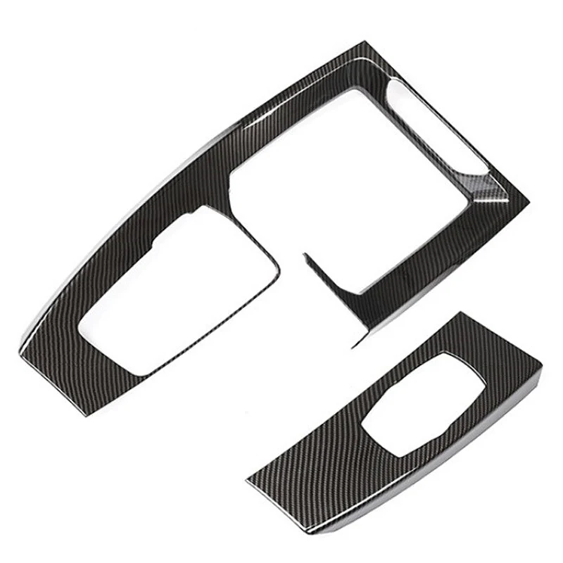 

Аксессуары для X3 X4 G01 G02 2018-2020 Автомобильная центральная консоль переключения передач панель мультимедийная Кнопка Крышка отделка, углеродн...