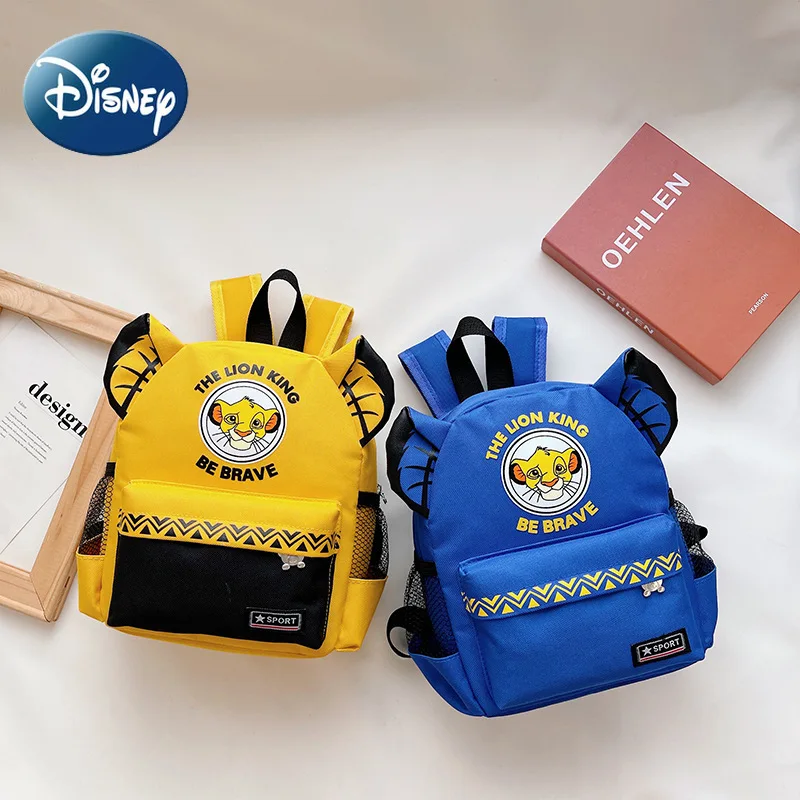 Disney Backpack for Kids Kindergarten Small Schoolbag New Children's Cartoon Lion King Male and Female Baby Leisure Backpack