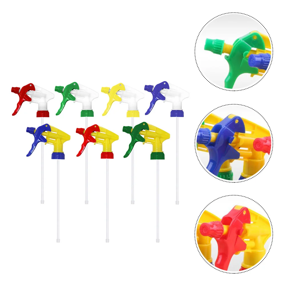 10 Pcs Trigger Sprayer Nozzle Heads Tool Stand Cleaning Solution Sprayers Bottles Adjustable Hand Grip