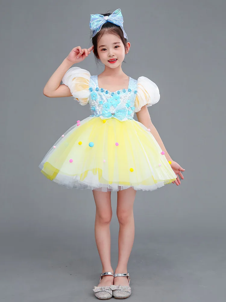 Детская одежда для бальных танцев девочек костюм современных джазовых с