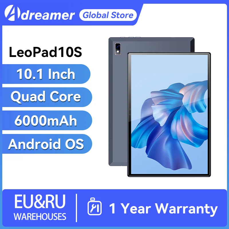 

Adreamer LeoPad10S Tab Tablet 4GB RAM 32GB ROM Android 11 Tablets 10.1 Inch IPS Display 6000mAh WIFI 1280*800 Metal Tablet PC