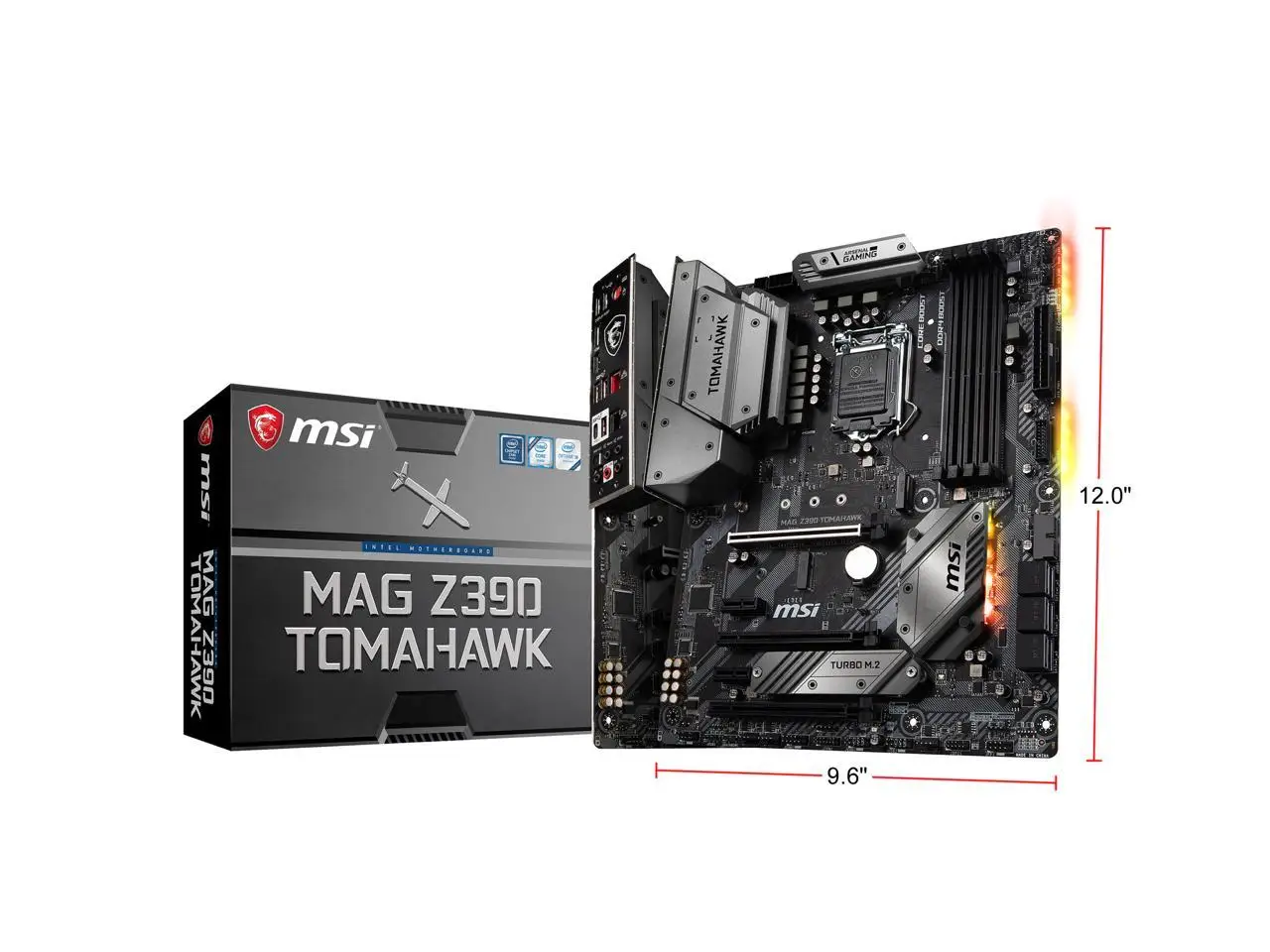 

MSI MAG Z390 TOMAHAWK LGA 1151 (300 Series) Intel Z390 HDMI SATA 6Gb/s USB 3.1 ATX Intel Motherboard