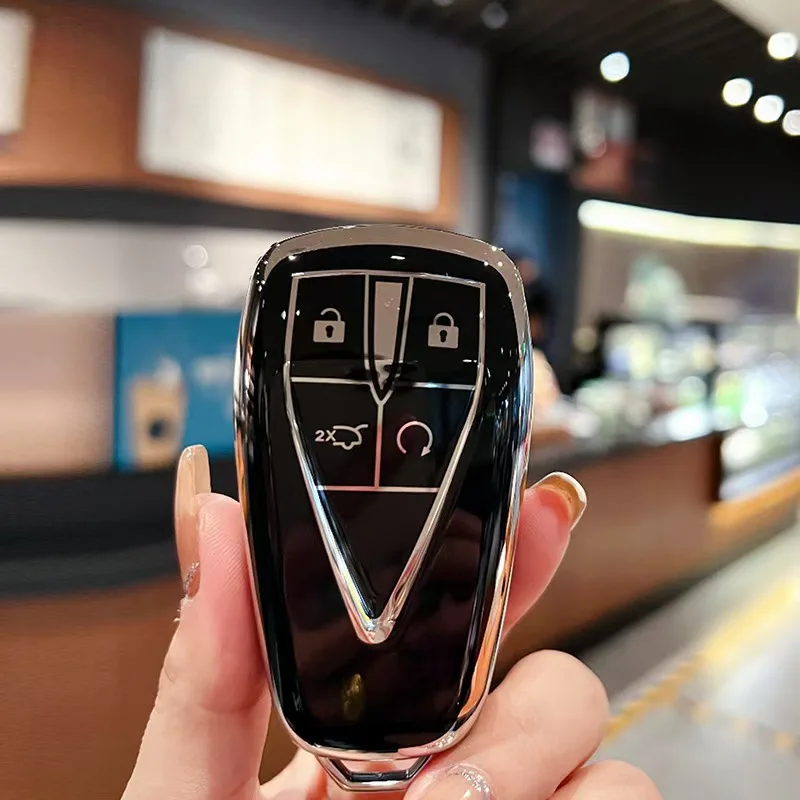 

Чехол для автомобильного ключа Changan Key Cover для Changan CS35 Plus CS55 Plus CS75 Plus 2019 2020, защитный чехол для ключа, держатель сумки