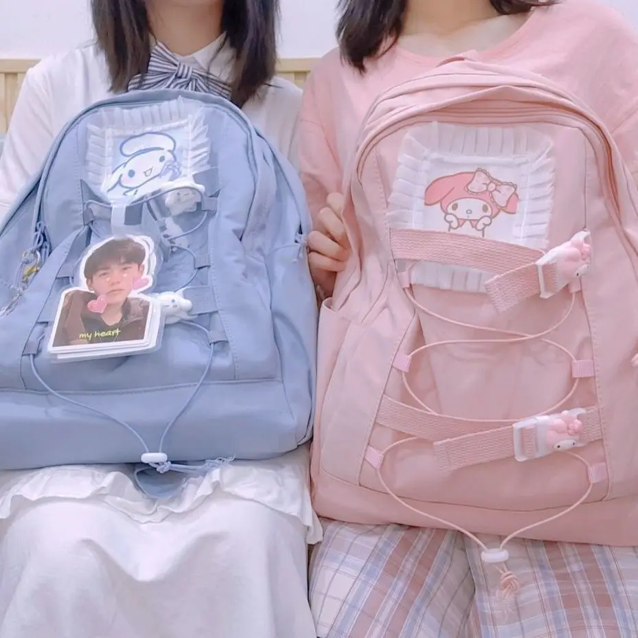 Bags for Women School Backpack for College Students Sanrio Cute Girl's Schoolbag Schoolgirl Backpack Large Capacity Backpack
