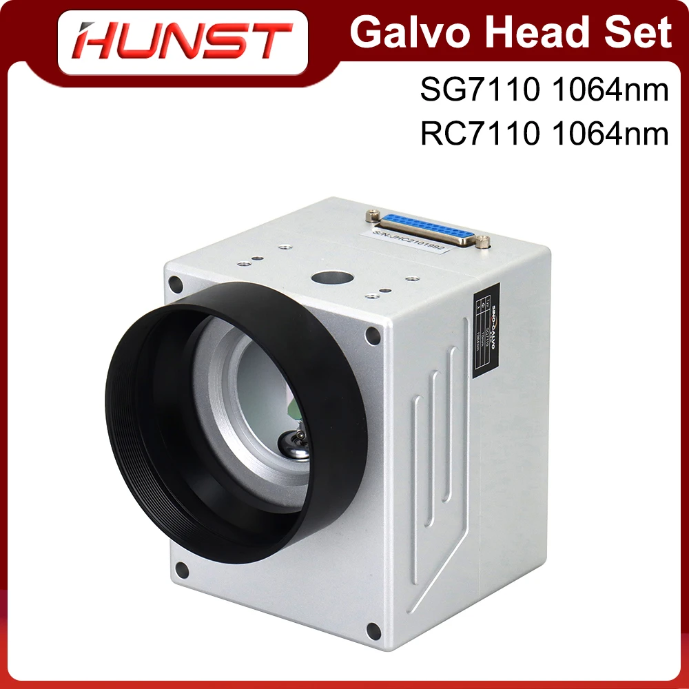 HUNST Fiber Laser Scanning Galvo Head RC7110 SG7110 1064nm With Red Pointer 0-100W Input Aperture 10mm for Metal Marking Machine enlarge