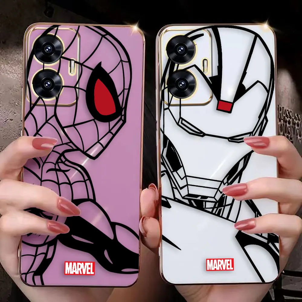 Гладкий Чехол с рисунком Железного Человека-паука Marvel Line E-TPU чехол для телефона