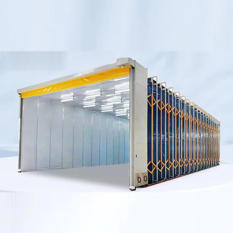 Мобильная Складная Выдвижная кабина для покраски распылением больших частей 20 м