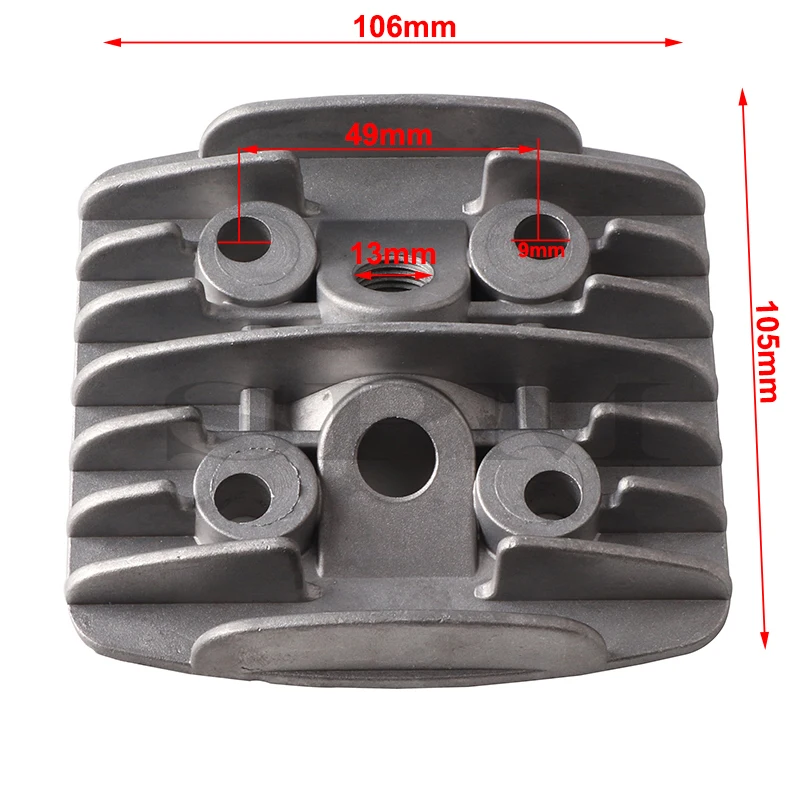 Головка цилиндра мотоцикла для двигателя 100 куб. См аксессуары двух двигателей