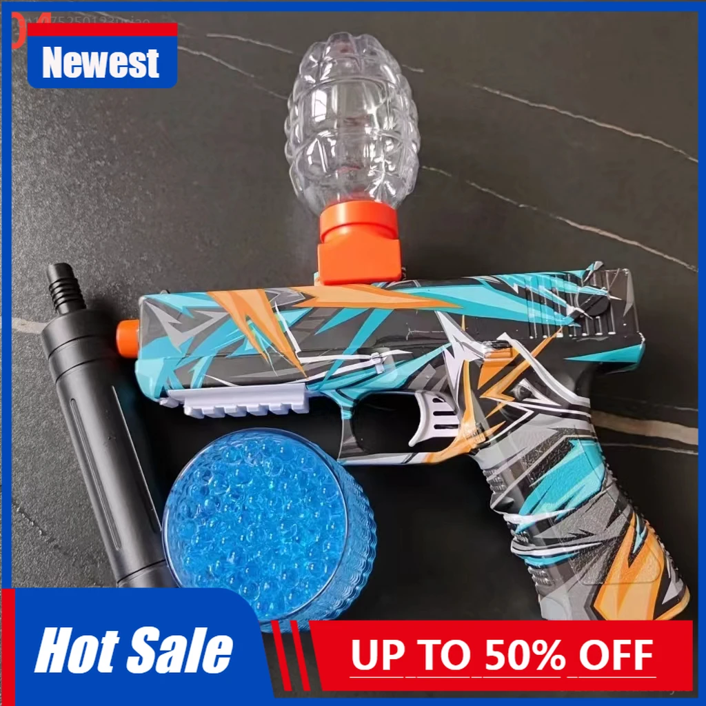 

Glock Electric Gel Blaster Gun Toy Water Ball Automatic 10000 Hydrogel Outdoor Shooting Game Guns Children festival Kid gift Toy