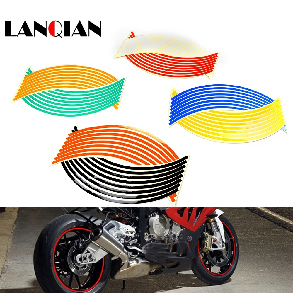 

Motorcycle Wheel Sticker Decals Rim Tape Strip For Suzuki GSX600F GSR750 GSX750F GSXR600 GSXR750 GSXR1000 GSXR1300 SV650 GSX-R