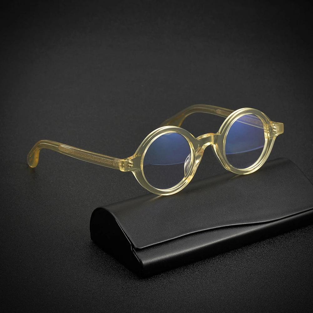 

Оправа для очков унисекс, круглая, ацетатная, оправа для диоптрийных очков, в стиле ретро