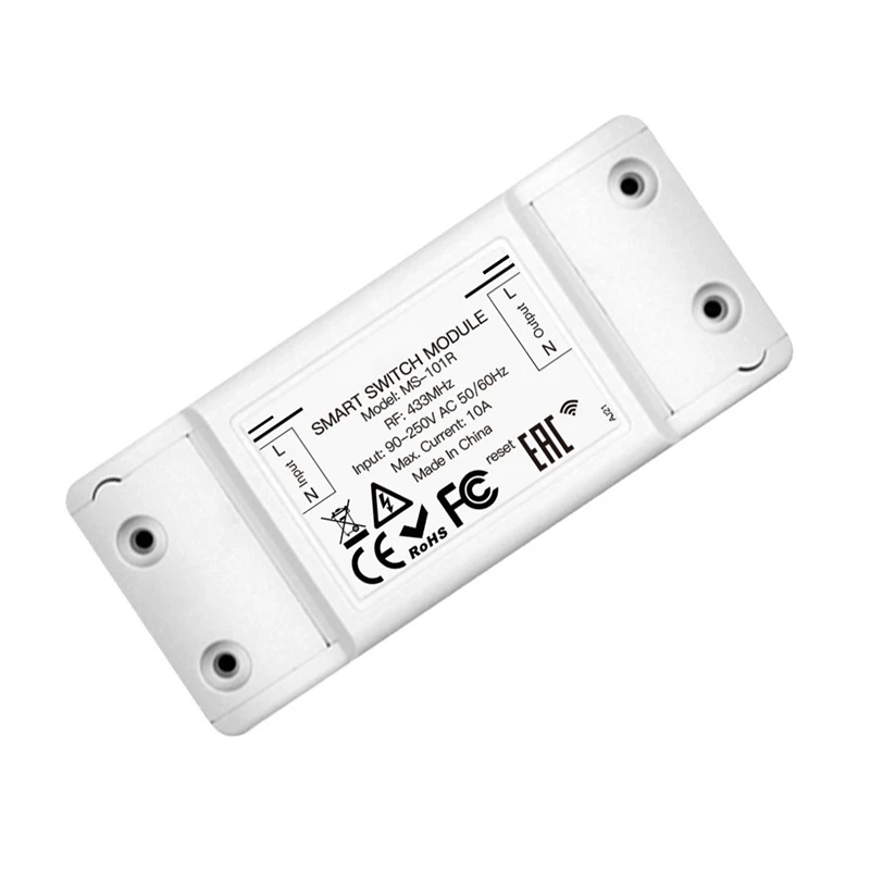 Внешний радиочастотный переключатель RF433 кнопка двойного управления 10 А простой