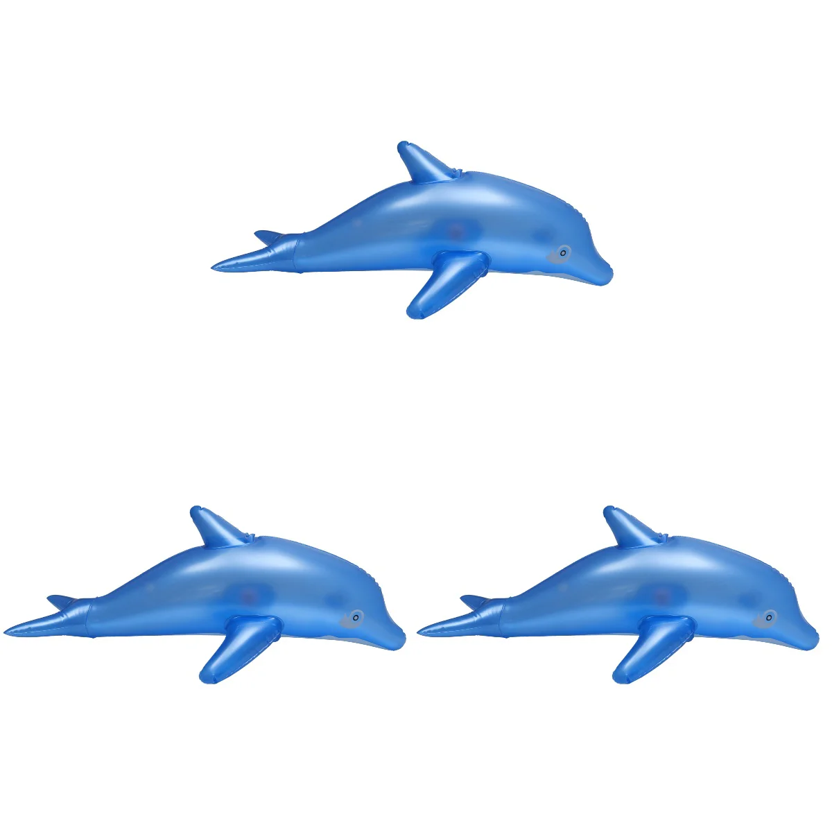 

3pcs Inflatable Dolphin Blow Bath Time Swimming Pool Beach Party Favor Gift(Blue)
