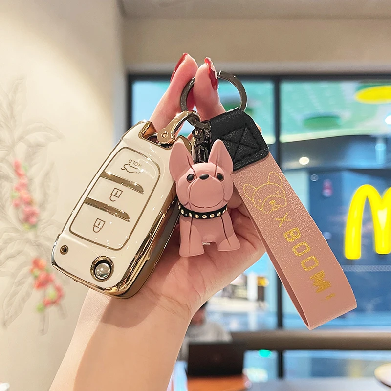 

Новый бульдог ТПУ Автомобильный ключ для Hyundai Solaris 2018 Tucson i30 i35 i40 Clele Kona 2018 Genesis Accent 2019 Santa Azera Elantra