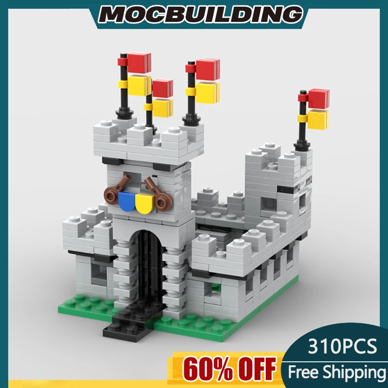 Строительные блоки MOC мини 6080 модель замка королей технологические кирпичи