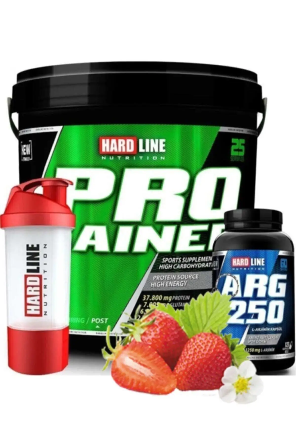 

Progainer 5000g-Strawberry Arg 1250 Shaker Combination