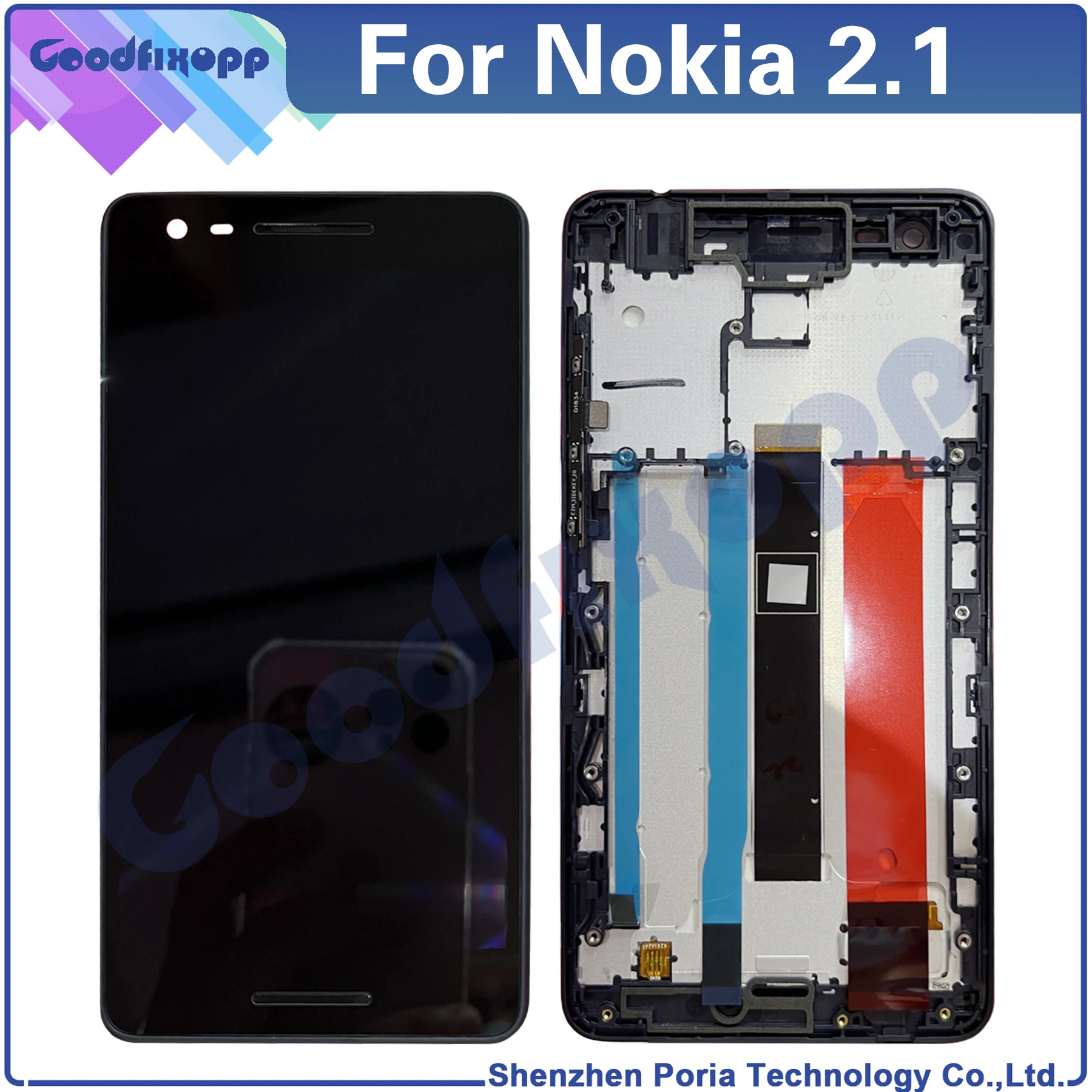 

100% Test For Nokia 2.1 TA-1080 TA-1092 TA-1084 TA-1093 TA-1086 LCD Display Touch Screen Digitizer Assembly ​Replacement