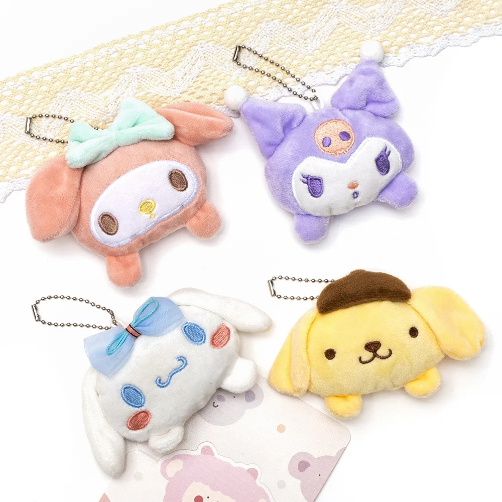Sanrio Cinnamoroll брелок-плюшевая кукла мультяшный аниме рюкзак милый кулон Мягкие
