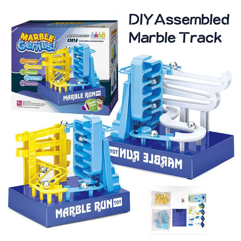 

Electronic Marble Ball Construction Race Track Building Blocks Track Maze Toy with Music Easy Assembly for Kid Educational Toys
