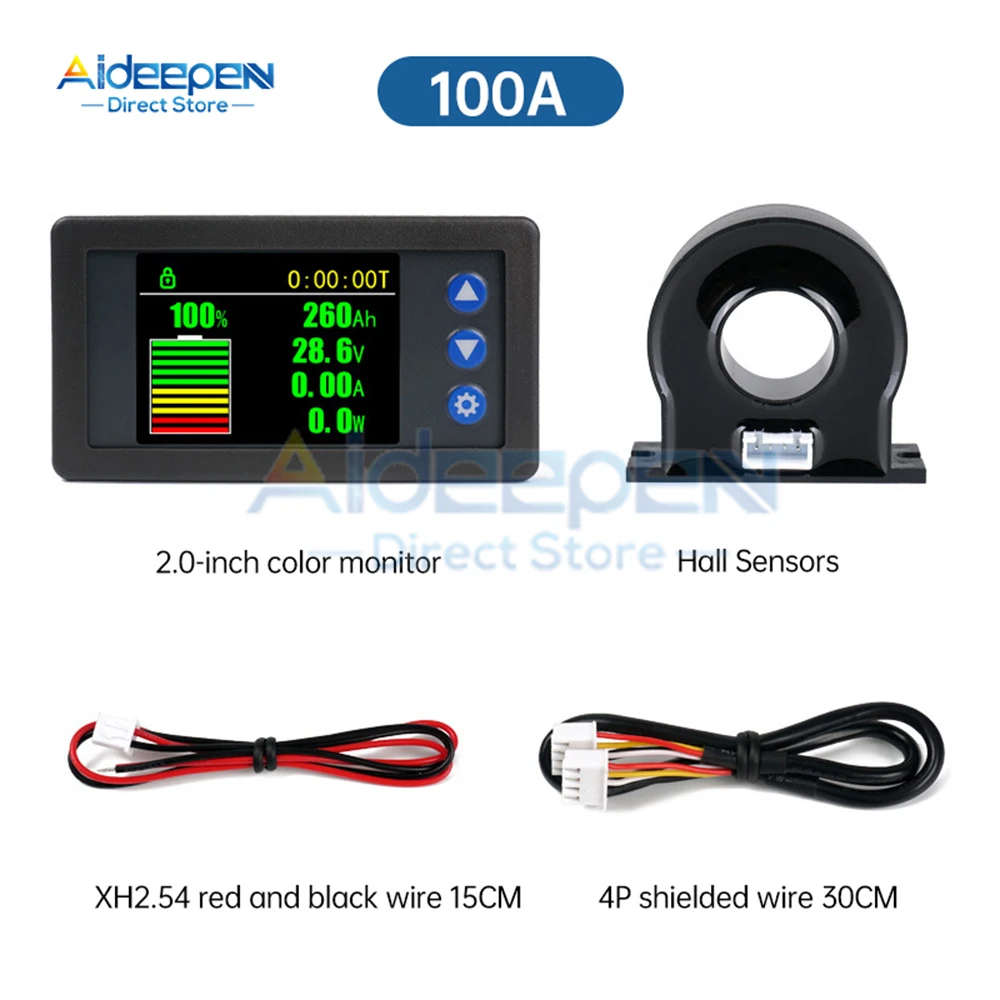 

Aideepen Кулоновый измеритель емкости аккумулятора