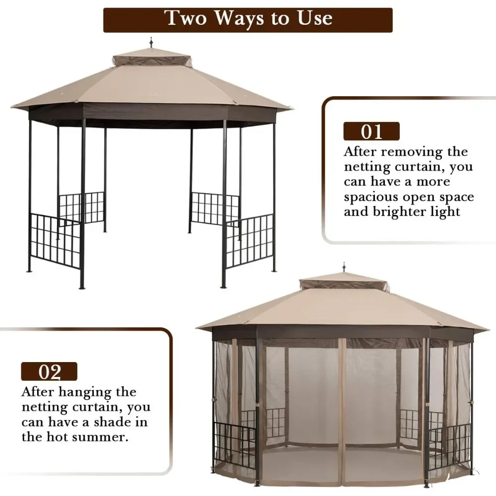 Tente с крышкой octogonale рамкой из нержавеющей стали robuste