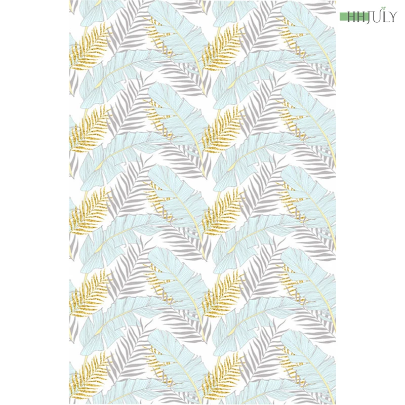 

Simple Golden Palm Leaf Seamless Home Decor Self Adhesive Wallpapers For Wall In Roll Living Room Bedroom Wall Makeover Stickers