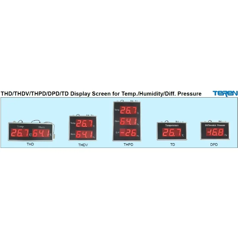 Фото Горячая продажа THD/THDV/THPD/THPDD/DPD/TD-дисплей для температуры/влажности/DP/точки росы №3