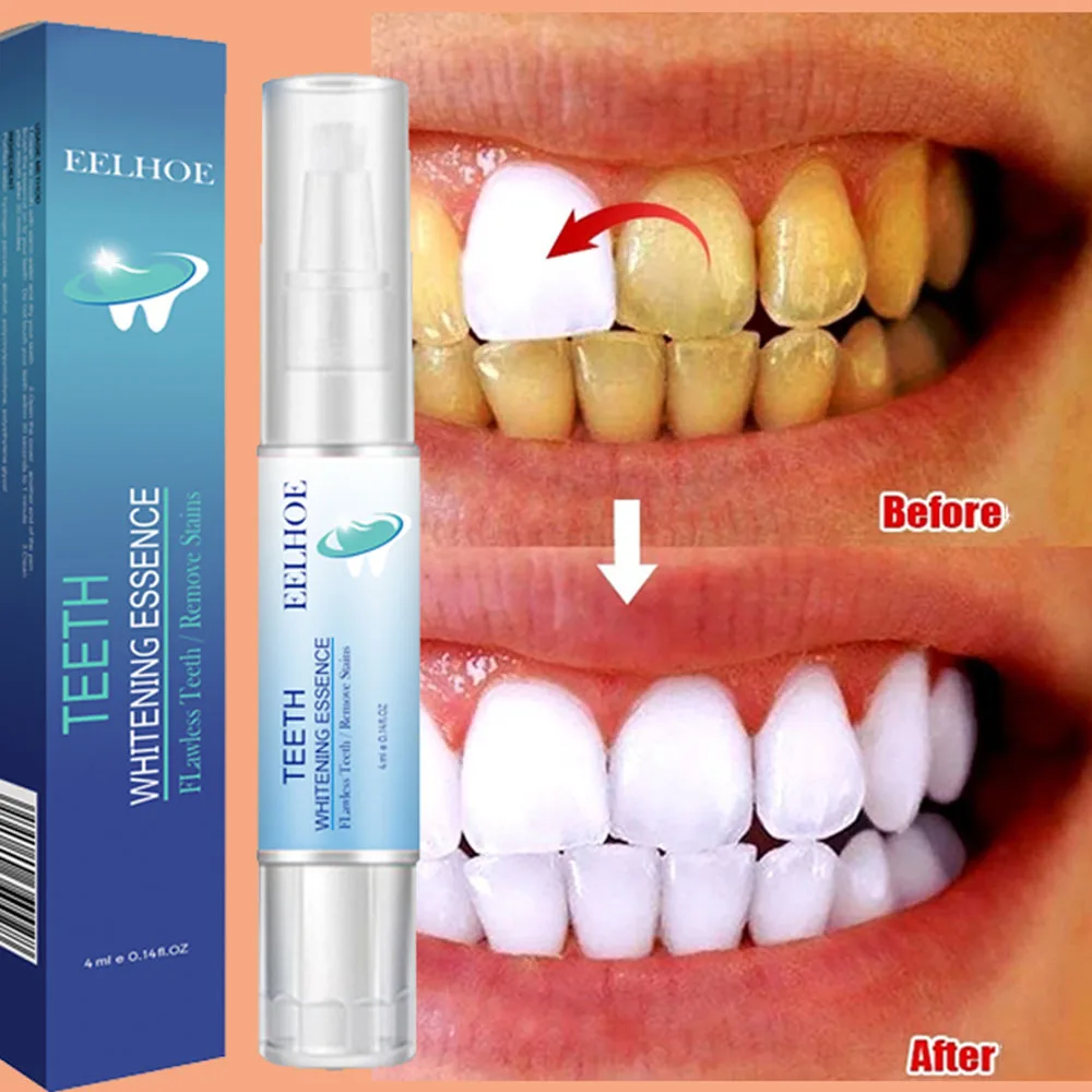 

New Teeth Whitening Pen Whitener Bleach Essence Gel Remove Plaque Stains Instant Smile Tooth Cleaning Serum Kit Beauty Health