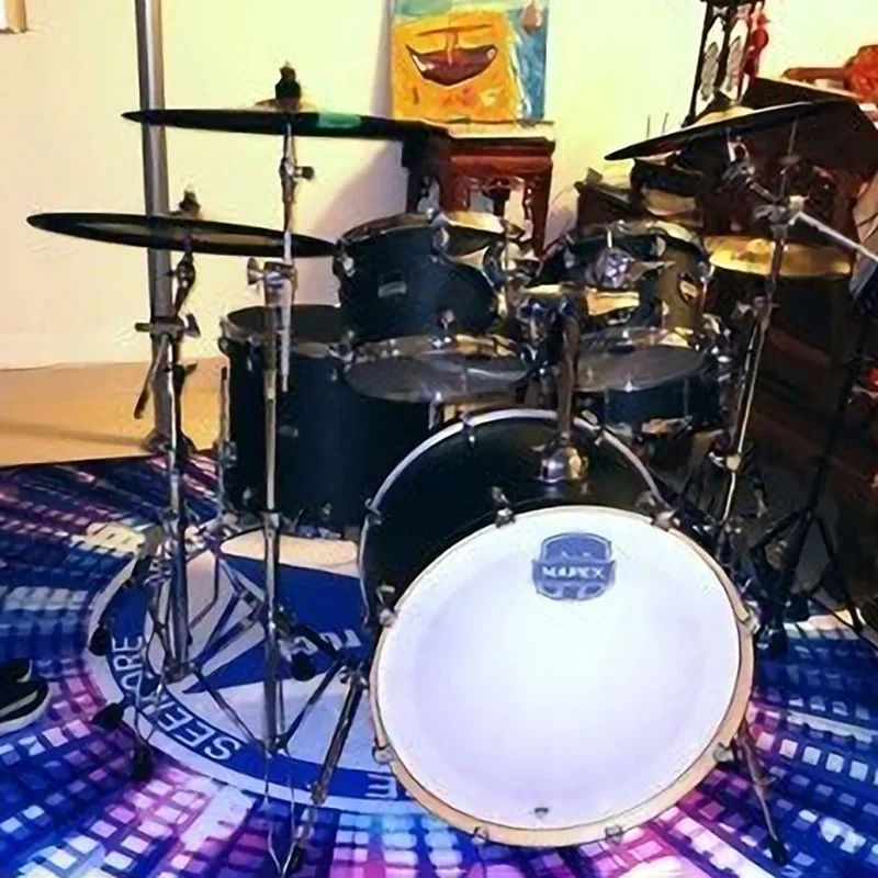 Drum Soundproof Floor Mat Non-slip Soundproof Carpet Thickened Pad Electronic Drum Jazz Drum Special Blanket Shock-absorbing Pad enlarge