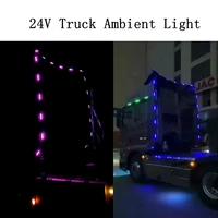 24v led flashing truck ambient light roof bumper door lamp 1 2m 2 4m 7 2m strip trailer lorry caravan accessories decoration