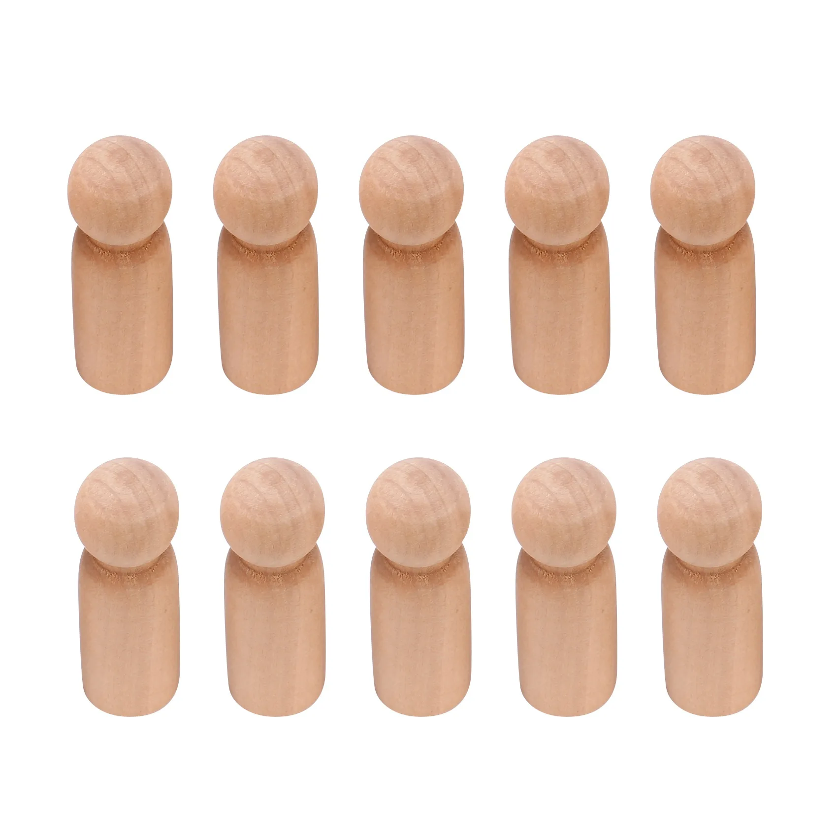 Деревянная кукла-колышек незаконченные деревянные люди простые пустые тела