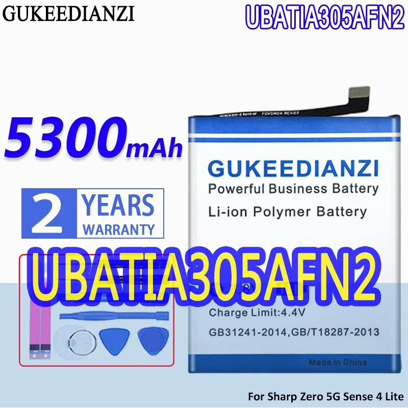 Батарея GUKEEDIANZI большой емкости UBATIA305AFN2 5300 мАч для Sharp Zero 5G Sense 4 Lite аккумуляторы