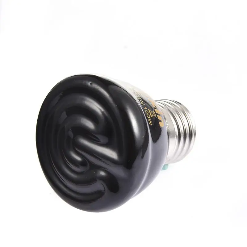 

W 50W 75W 100W E27 Pet Heating Lamp Black Ceramic Emitter Heat Light Bulb Pet Brooder Chickens Reptile Lamp 220240V