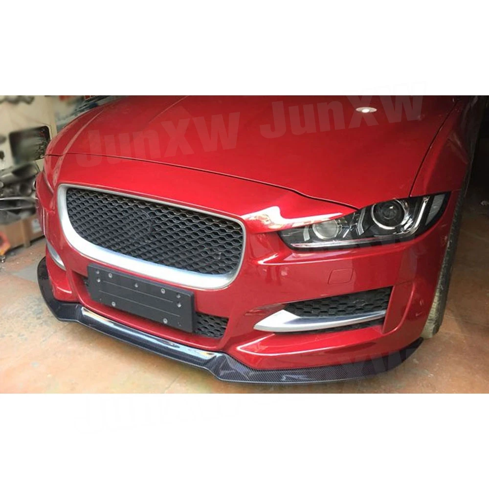 Передний спойлер из углеродного волокна для Jaguar XE Sedan 4-дверный 2015 2016 2017 лопата