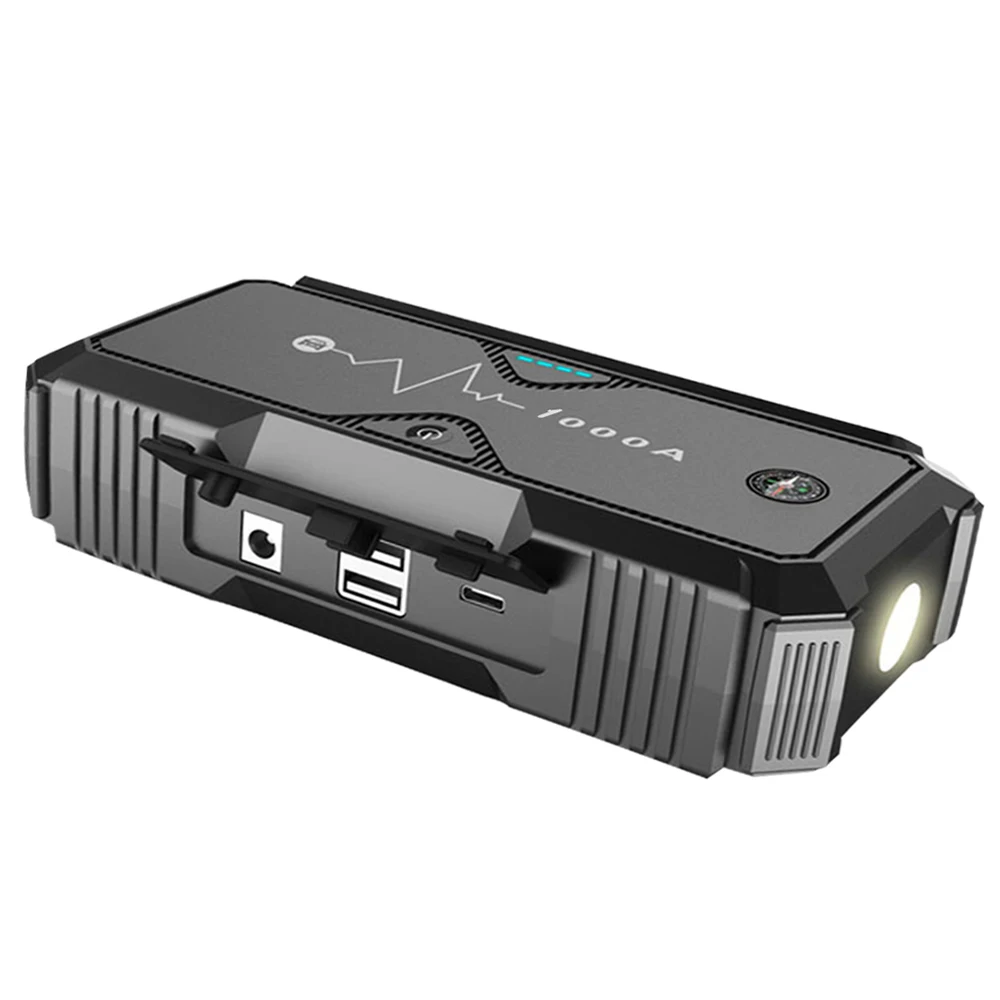 

Emergency tool multi-function battery portable 12v 24v car jump starter with compass, SOS light