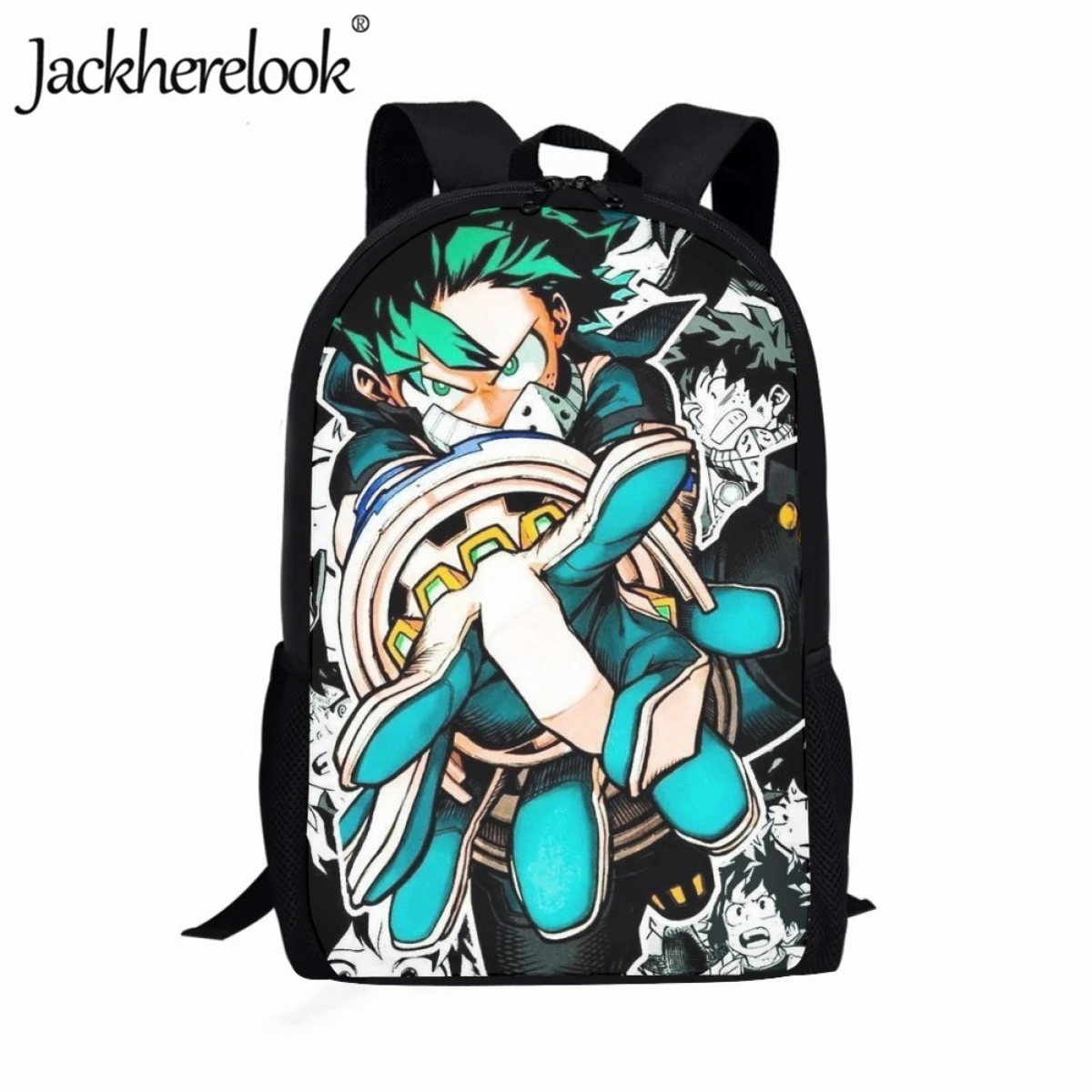 Jackherelook Anime My Hero Academia School Bag School Boys Book Bags Casual Fashion Travel Backpack Youth Boys Girls Knapsack