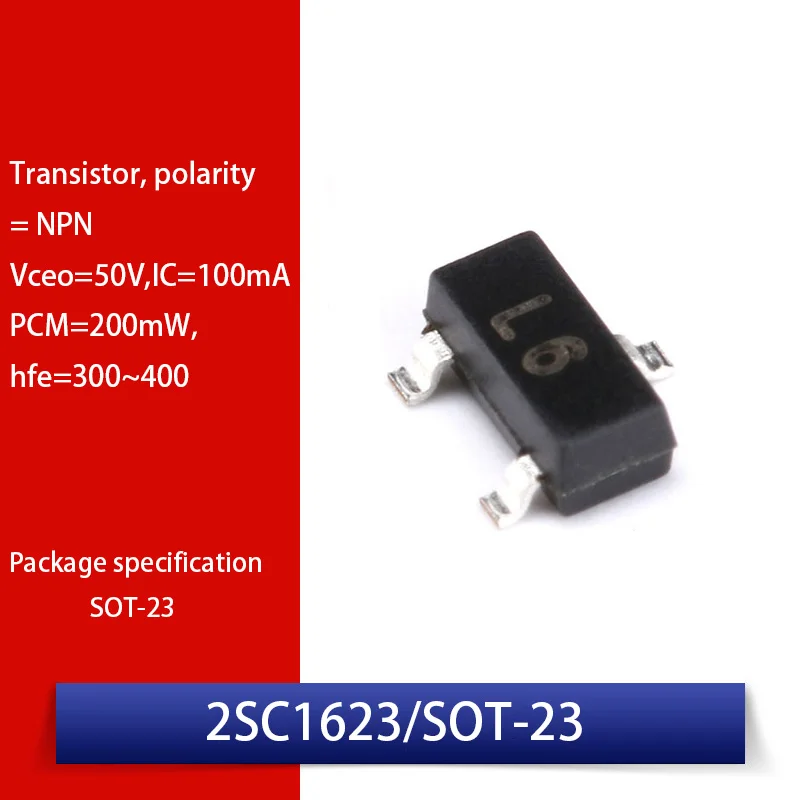

100PCS 2SC1623 SOT-23 2SC1623 L6 SMD transistor